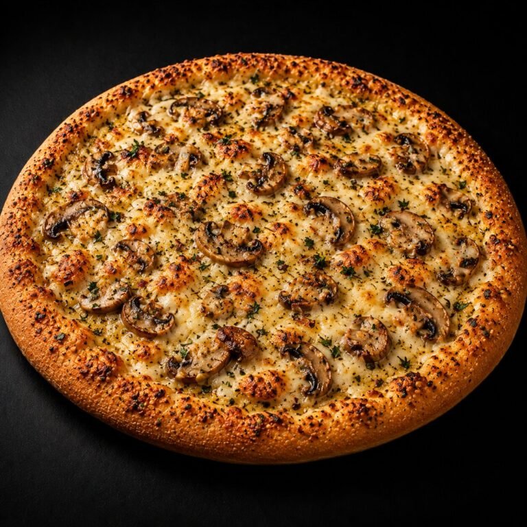Cheese & Mushroom Garlic Bread