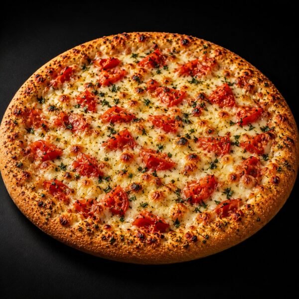 Cheese and tomato garlic bread
