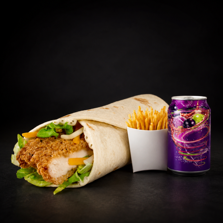 Fried Chicken Wrap Meal Deal